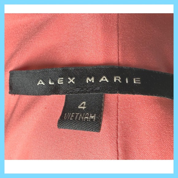 Sleeveless Coral Pink Shift Dress Mock Turtleneck Mod Style - Picture 10 of 12